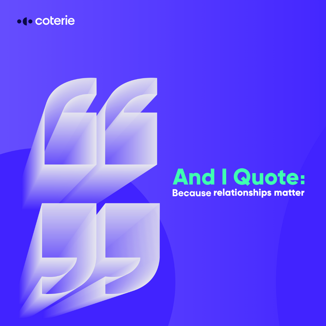 And I quote coterie insurance podcast